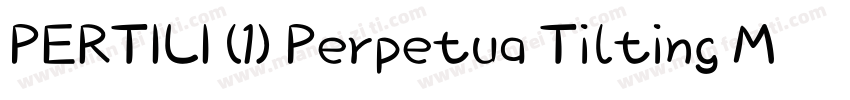PERTILI (1) Perpetua Tilting MT字体转换